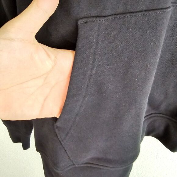 Air Jordan 1 3 4 Essentials Flight Hoodie Fleece Men's S Black White DQ7338-010 - Picture 6 of 16